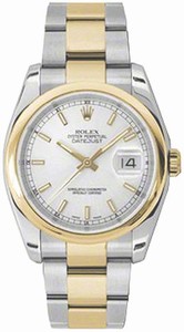 Rolex Silver Dial Gold Band Watch #116203 (Men Watch)