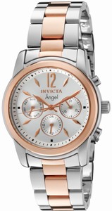 Invicta Angel Quartz Analog Day Date Two Tone Stainless Steel Watch # 11736 (Women Watch)