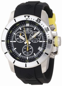 Invicta Pro Diver Black Dial SChronograph Date Black Polyurethane Watch # 11744BYB (Men Watch)