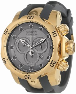 Invicta Quartz Chronograph Date Grey Polyurethane Watch # 11956 (Men Watch)