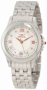 Invicta Mother Of Pearl Dial Stainless Steel Band Watch #12538 (Women Watch)