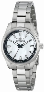 Invicta Mother Of Pearl Dial Stainless Steel Band Watch #12830 (Women Watch)