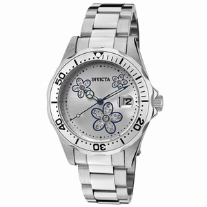 Invicta Silver Dial Stainless Steel Band Watch #12834 (Women Watch)