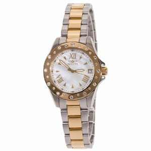 Invicta Swiss Quartz Mother of pearl Watch #12855 (Women Watch)