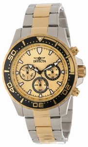 Invicta Japanese Quartz Gold Watch #12916 (Men Watch)