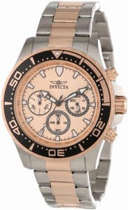 Invicta Japanese Quartz Pink Watch #12917 (Men Watch)