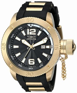 Invicta I Force Quartz Analog Date Black Polyurethane Watch # 12964 (Men Watch)