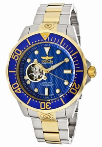 Invicta Pro Diver Automatic Analog Blue Dial Two Tone Stainless Steel Watch # 13706 (Men Watch)