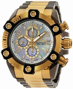 Invicta Mother Of Pearl Dial Stainless Steel Band Watch #13768 (Men Watch)
