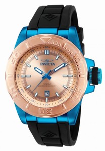 Invicta Pro Diver Quartz Analog Date Rose Gold Dial Polyurethane Watch # 13798 (Men Watch)