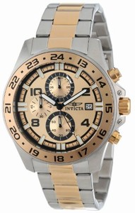 Invicta Japanese Quartz Gold Watch #13867 (Men Watch)