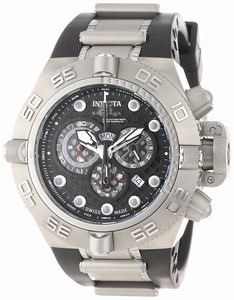 Invicta Skeletonized Black With Lattice Design Dial Chronograph Luminous Stop-watch Watch #1388 (Men Watch)