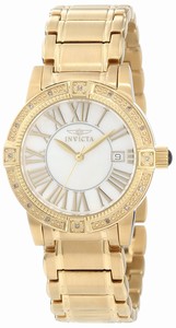 Invicta Mother Of Pearl Dial Stainless Steel Band Watch #13959 (Women Watch)