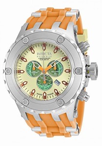 Invicta Reserve Quartz Chronograph Date Orange Polyurethane Watch # 14170 (Women Watch)