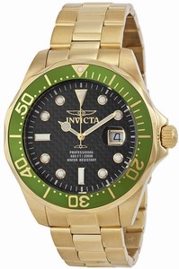 Invicta Pro Diver Quartz Analog Date Green Bezel Stainless Steel Watch # 14358 (Men Watch)