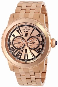 Invicta Swiss Quartz rose gold Watch #14590 (Men Watch)