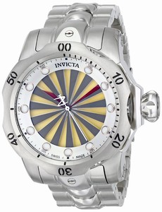 Invicta Venom Quartz Analog Silver Bezel Stainless Steel Watch # 14599 (Men Watch)