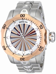 Invicta Venom Quartz Analog Rose Gold Bezel Stainless Steel Watch # 14603 (Men Watch)