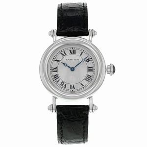 Cartier Mechanical Hand Wind Dial color White Watch # 1463.1 (Women Watch)