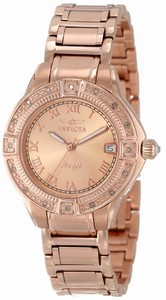 Invicta Swiss Quartz rose gold Watch #14803 (Women Watch)