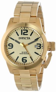 Invicta Swiss Quartz Gold Watch #14828 (Men Watch)