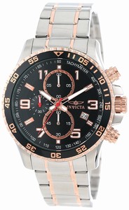 Invicta Black Dial Stainless Steel Band Watch #14877 (Men Watch)