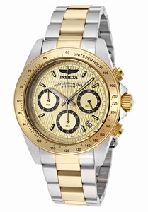 Invicta Speedway Quartz Chronograph Date Two Tone Stainless Steel Watch # (Men Watch)
