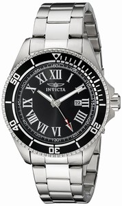 Invicta Black Dial Stainless Steel Band Watch #14998 (Men Watch)