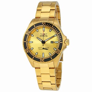 Invicta Gold-tone Quartz Watch #15186 (Men Watch)