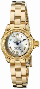 Invicta Mother Of Pearl Dial Stainless Steel Band Watch #15519 (Women Watch)