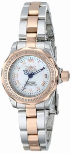 Invicta Mother Of Pearl Dial Stainless Steel Band Watch #15522 (Women Watch)