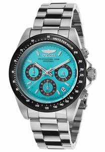 Invicta Speedway Quartz Chronograph Date Blue Dial Stainless Steel Watch # 15589 (Men Watch)