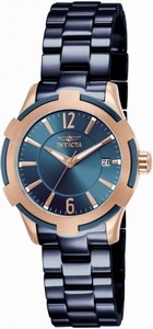 Invicta Blue Dial Stainless Steel Band Watch #15841 (Women Watch)