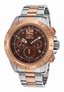 Invicta Speedway Quartz Chronograph Date Gold Tone Stainless Steel Watch # 15897 (Men Watch)