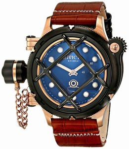 Invicta Russian Diver Mechanical Hand Wind Brown Leather Watch # 16163 (Men Watch)