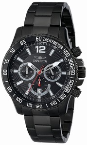 Invicta Black Dial Stainless Steel Band Watch #16203 (Men Watch)