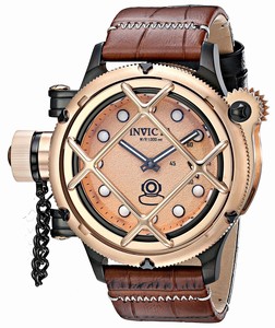 Invicta Russian Diver Mechanical Hand Wind Brown LeatherWatch # 16362 (Men Watch)