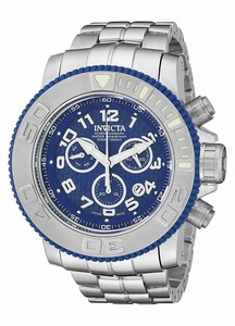 Invicta Blue Dial Stainless Steel Band Watch #16652 (Men Watch)