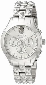 Invicta Silver Dial Stainless Steel Band Watch #16895 (Women Watch)