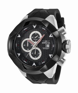 Invicta I Force Quartz Chronograph Date Black Silicone Watch # 16904 (Men Watch)