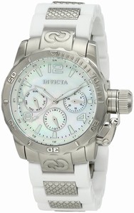 Invicta White Dial Luminous Watch #1696 (Women Watch)