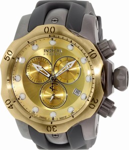 Invicta Venom Quartz Chronograph Date Grey Polyurethane Watch # 16986 (Men Watch)