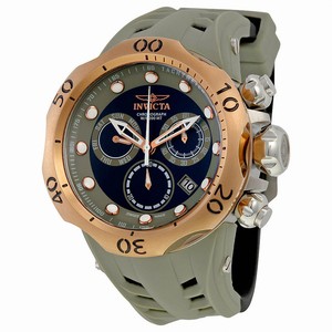 Invicta Venom Quartz Chronograph Date Gray Silicone Watch# 16994 (Men Watch)