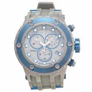 Invicta Subaqua Quartz Chronograph Date Grey Polyurethane Watch # 17215 (Men Watch)