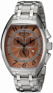 Invicta Rose Gold Dial Stainless Steel Band Watch #17280 (Men Watch)