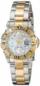 Invicta Mother Of Pearl Dial Stainless Steel Band Watch #17383 (Women Watch)
