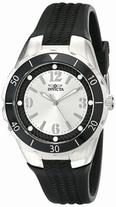 Invicta Angel Quartz Analog Black Polyurethane Watch # 17482 (Women Watch)