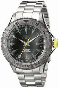 Invicta Black Dial Stainless Steel Band Watch #17557 (Men Watch)