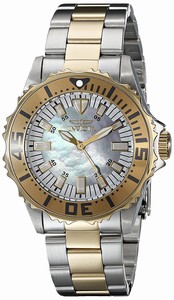 Invicta Mother Of Pearl Dial Stainless Steel Band Watch #17697 (Women Watch)