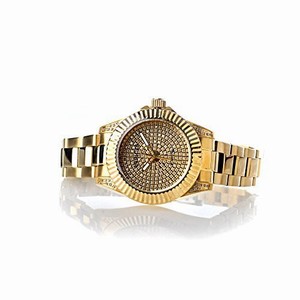 Invicta Gold Dial Gold-tone Stainless Steel Band Watch #17712 (Women Watch)